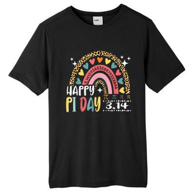 Pi Day Spiral Pi Math Teacher 3.14 Leopard Rainbow Tall Fusion ChromaSoft Performance T-Shirt