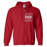 Pooky Daddy Spooky Dad Halloween Full Zip Hoodie