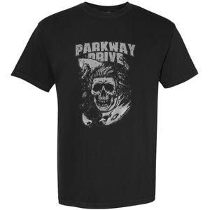 Parkway Drive Surfer Skull Black Garment-Dyed Heavyweight T-Shirt