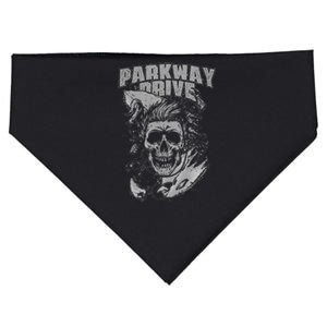 Parkway Drive Surfer Skull Black USA-Made Doggie Bandana