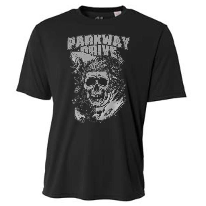 Parkway Drive Surfer Skull Black Cooling Performance Crew T-Shirt