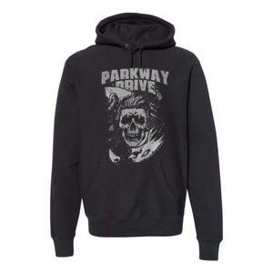 Parkway Drive Surfer Skull Black Premium Hoodie