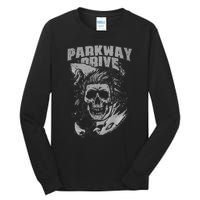 Parkway Drive Surfer Skull Black Tall Long Sleeve T-Shirt