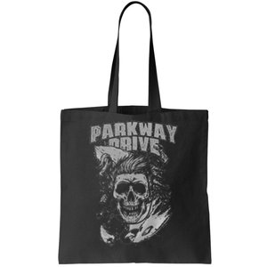 Parkway Drive Surfer Skull Black Tote Bag