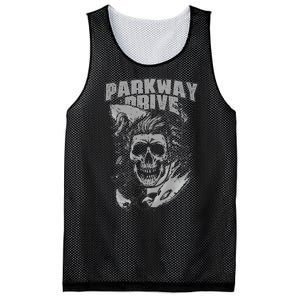 Parkway Drive Surfer Skull Black Mesh Reversible Basketball Jersey Tank