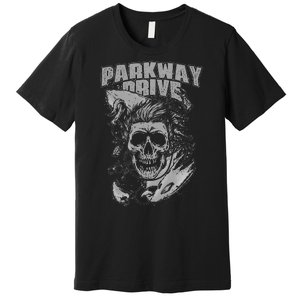 Parkway Drive Surfer Skull Black Premium T-Shirt