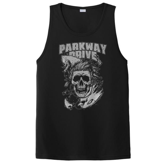 Parkway Drive Surfer Skull Black PosiCharge Competitor Tank