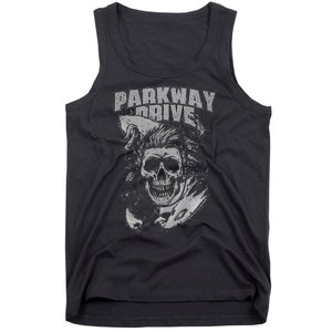 Parkway Drive Surfer Skull Black Tank Top