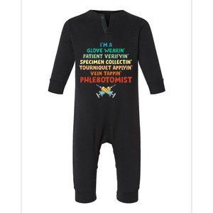 Phlebotomist Definition Syringe Nurse Phlebotomy Infant Fleece One Piece