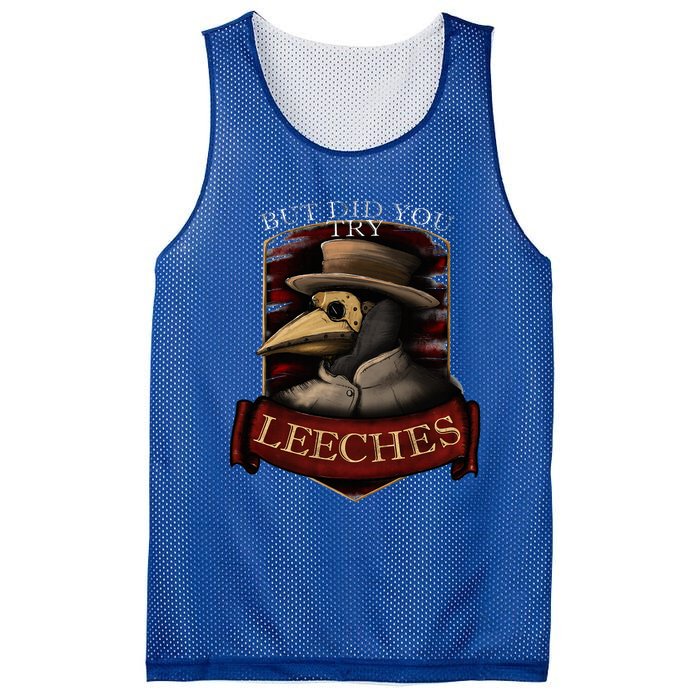 Plague Doctor Steampunk But Did You Try Leeches Mesh Reversible Basketball Jersey Tank