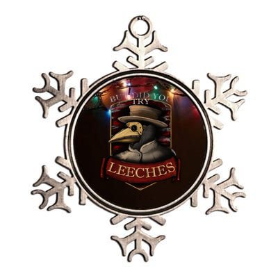 Plague Doctor Steampunk But Did You Try Leeches Metallic Star Ornament