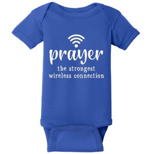 Prayer Definition Strongest Wireless Connection Baby Bodysuit