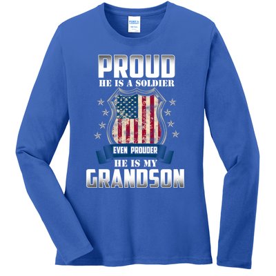 Proud Daughter Son Of A Soldier Mom Mommy Mothers Day Funny Gift Ladies Long Sleeve Shirt