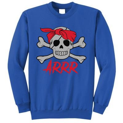 PIRATE DEAD SKULL Wih Eye Patch Halloween Sweatshirt