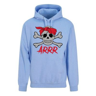 PIRATE DEAD SKULL Wih Eye Patch Halloween Unisex Surf Hoodie