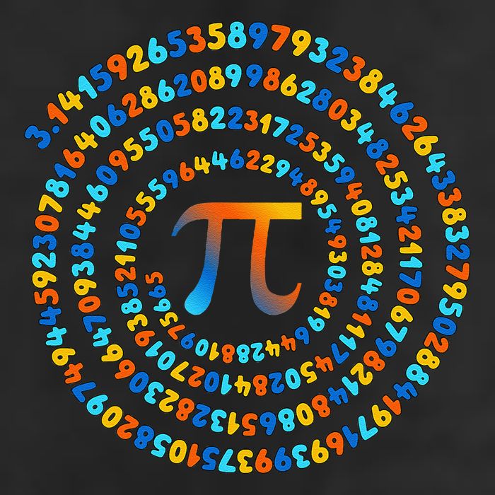 Pi Day Spiral Pi Math Design For Pi Day 3.14 Mathematical Knit Cap Winter Beanie