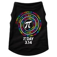 Pi Day Spiral Color Numbers 3 14 Happy Pi Day Doggie Tank