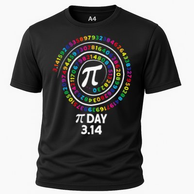 Pi Day Spiral Color Numbers 3 14 Happy Pi Day Performance Shirt