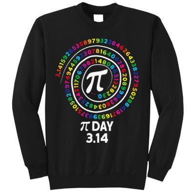 Pi Day Spiral Color Numbers 3 14 Happy Pi Day Sweatshirt