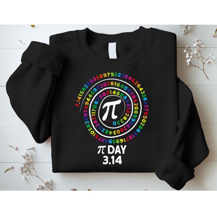 Pi Day Spiral Color Numbers 3 14 Happy Pi Day Sweatshirt
