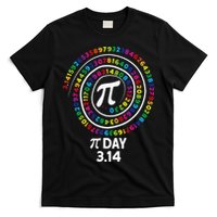 Pi Day Spiral Color Numbers 3 14 Happy Pi Day T-Shirt