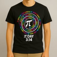 Pi Day Spiral Color Numbers 3 14 Happy Pi Day T-Shirt