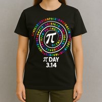 Pi Day Spiral Color Numbers 3 14 Happy Pi Day T-Shirt