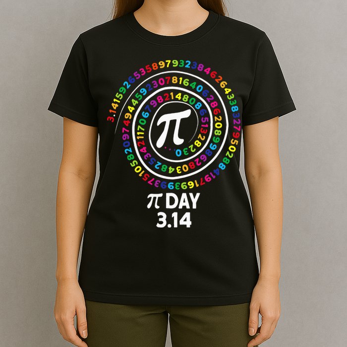 Pi Day Spiral Color Numbers 3 14 Happy Pi Day T-Shirt