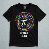 Pi Day Spiral Color Numbers 3 14 Happy Pi Day T-Shirt