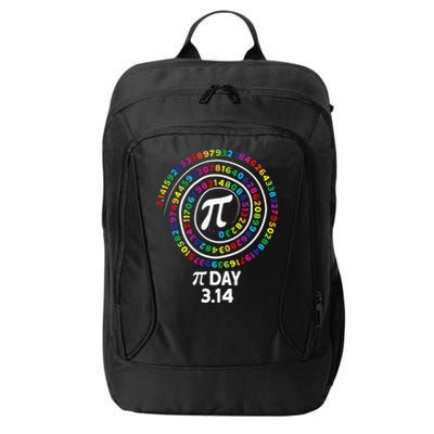 Pi Day Spiral Color Numbers 3 14 Happy Pi Day City Backpack