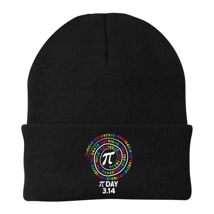 Pi Day Spiral Color Numbers 3 14 Happy Pi Day Knit Cap Winter Beanie