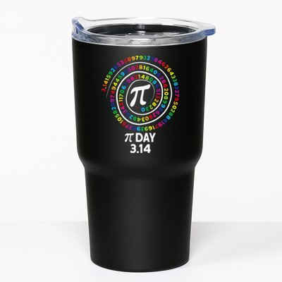 Pi Day Spiral Color Numbers 3 14 Happy Pi Day Tumbler