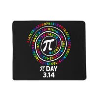 Pi Day Spiral Color Numbers 3 14 Happy Pi Day Mousepad
