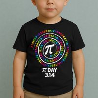 Pi Day Spiral Color Numbers 3 14 Happy Pi Day Toddler T-Shirt