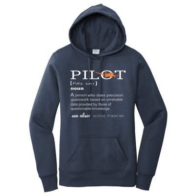 Pilot Definition Shirts Who Lover Funny Airplane Aircraft Women's Pullover Hoodie