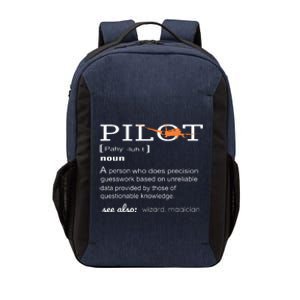 Pilot Definition Shirts Who Lover Funny Airplane Aircraft Vector Backpack