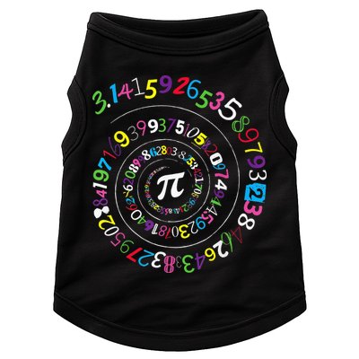 Pi Day Spiral Pi Color Numbers Teacher Student Doggie Tank
