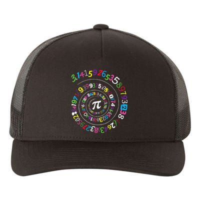 Pi Day Spiral Pi Color Numbers Teacher Student Yupoong Adult 5-Panel Trucker Hat