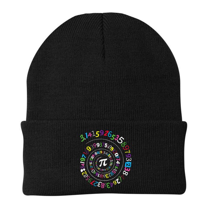Pi Day Spiral Pi Color Numbers Teacher Student Beanie