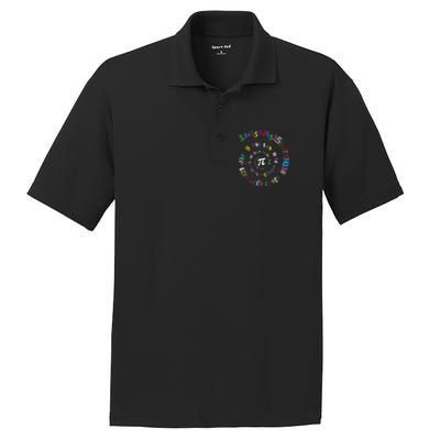 Pi Day Spiral Pi Color Numbers Teacher Student PosiCharge RacerMesh Polo