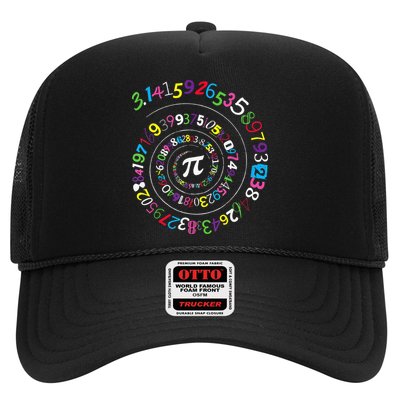 Pi Day Spiral Pi Color Numbers Teacher Student Trucker Hat