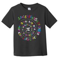 Pi Day Spiral Pi Color Numbers Teacher Student Toddler T-Shirt