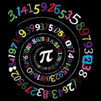 Pi Day Spiral Pi Color Numbers Teacher Student Visor