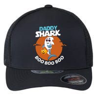 Premium Daddy Shark Boo Boo Boo Shark Ghost Halloween Flexfit Unipanel Trucker Cap