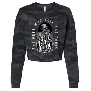 Plague Doctor Sell The Panic Sell The Cure Cropped Pullover Crew