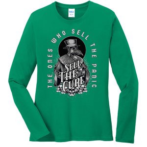 Plague Doctor Sell The Panic Sell The Cure Ladies Long Sleeve Shirt