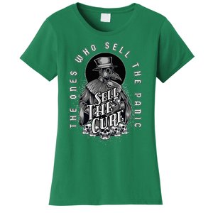 Plague Doctor Sell The Panic Sell The Cure Women's T-Shirt