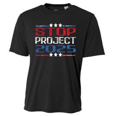 Pro Democracy Stop Project 2025 Presidential Election 2024 Cooling Performance Crew T-Shirt