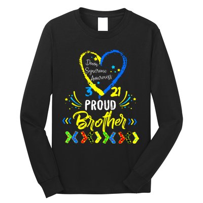 Proud Down Syndrome Brother Awareness Long Sleeve Shirt