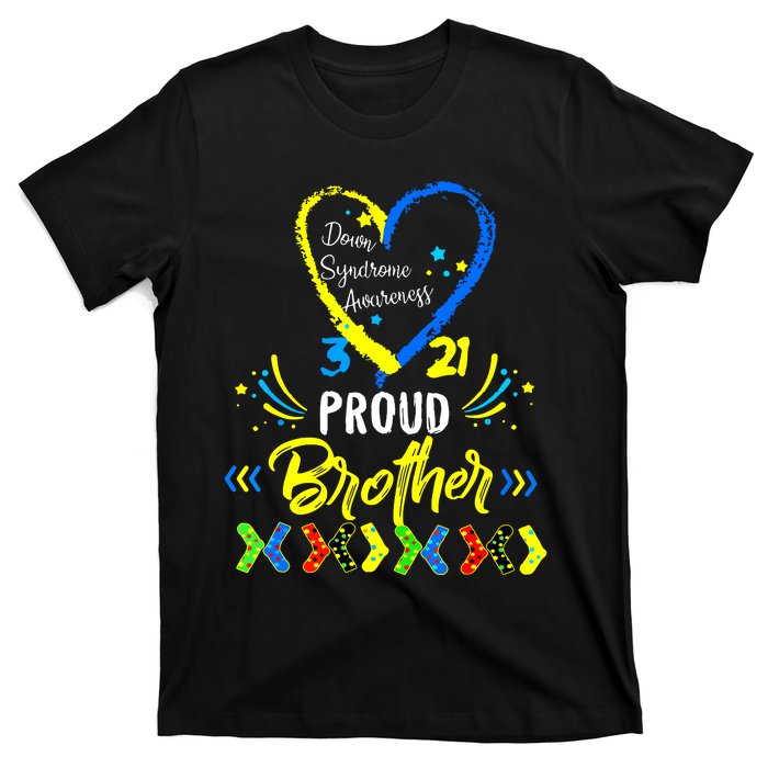 Proud Down Syndrome Brother Awareness T-Shirt